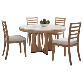 Parker House Escape Brown 5pc Dining Room Set with Ladderback Chair