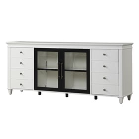 Parker House Domino White 84 Inch TV Console