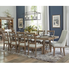 Parker House Sundance Brown 11pc Dining Room Set