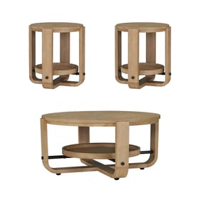 Parker House Escape Light Brown 3pc Occasional Table Set