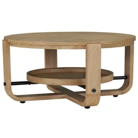 Parker House Escape Light Brown Cocktail Table Round with Shelf