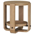 Parker House Escape Round End Table with Shelf