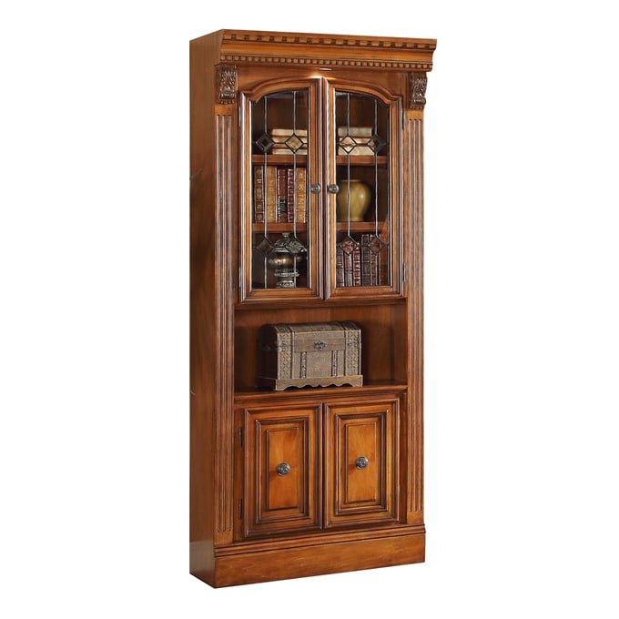 Parker House Huntington Brown 32 Inch Glass Door Cabinet PKH-HUN440