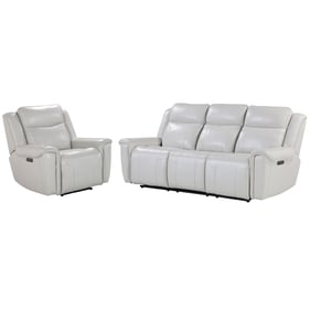 Parker House Atlantis Off White Power Reclining Zero Gravity Sofa and Recli...