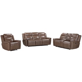 Parker House Atlantis Brown Power Reclining Zero Gravity 3pc Living Room Se...