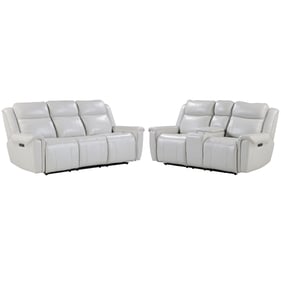 Parker House Atlantis Off White Power Reclining Zero Gravity 2pc Living Roo...