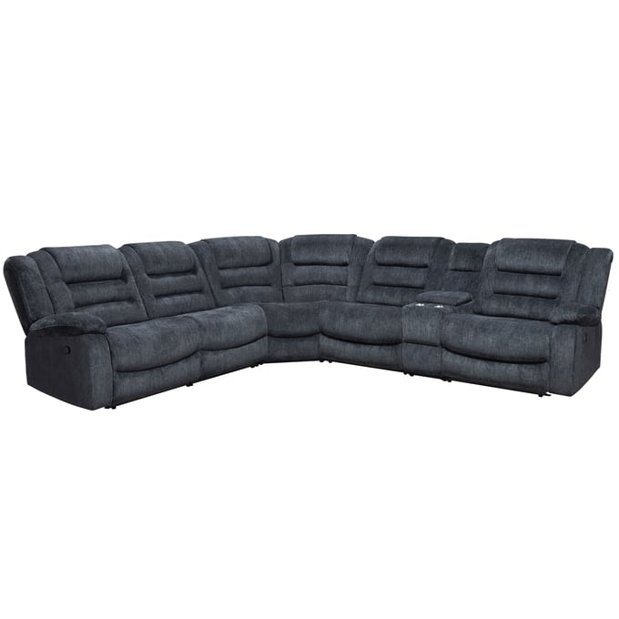 Parker House Bolton Light Grey 6pc Reclining Sectional PKH-MBOL-PACKA-MISS