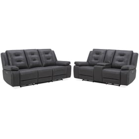 Parker House Caldwell Dark Grey Power Reclining 2pc Living Room Set