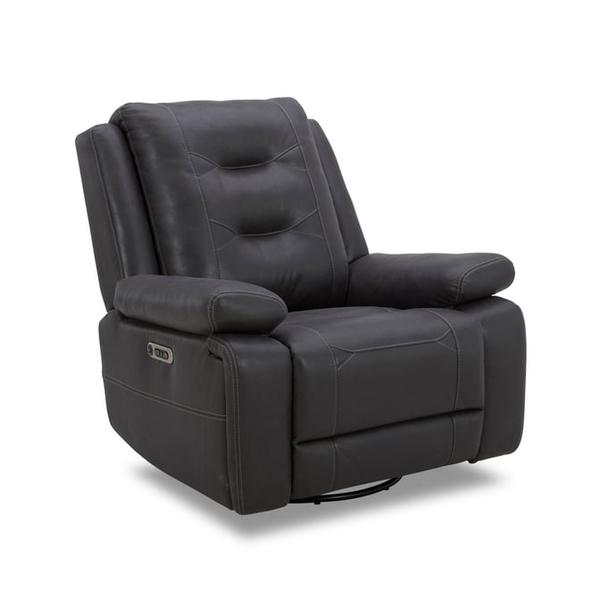 Parker House Caldwell Dark Grey Power Swivel Glider Recliner PKH-MCAL812GSPH-TACH