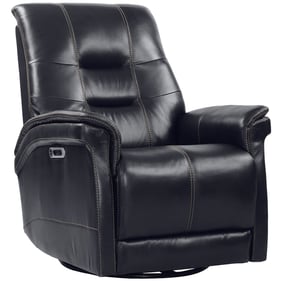 Parker House Carnegie Black Power Swivel Glider Recliner