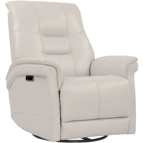 Parker House Carnegie White Power Swivel Glider Recliner