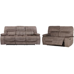 Parker House Chapman Brown Polyester Manual Reclining 2pc Living Room Set