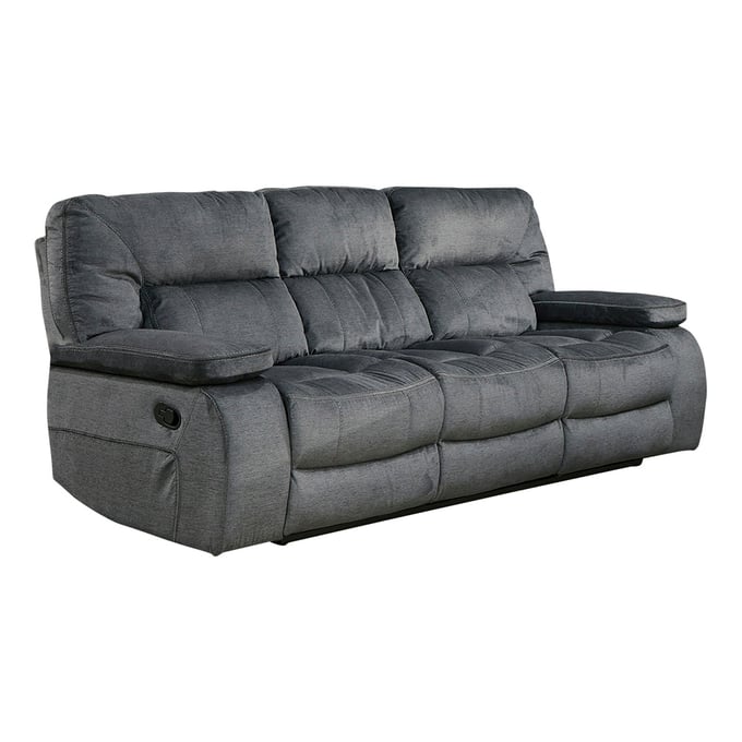 Parker House Chapman Grey Reclining Sofa with Drop Down Console PKH-MCHA834-POL