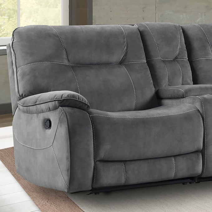 Parker House Cooper Grey Left Arm Facing Recliner PKH-MCOO811L-SGR