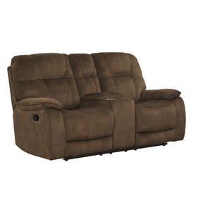 Parker House Cooper Brown Reclining Console Loveseat