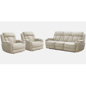 Parker House Dalton Beige Power Reclining Sofa and Two Recliners