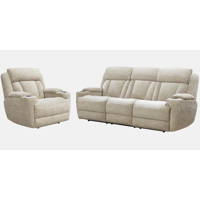 Parker House Dalton Beige Power Reclining Sofa and Recliner PKH-MDAL-41PH-LFA