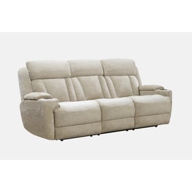 Parker House Dalton Beige Power Reclining Sofa with Drop Down Console