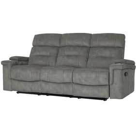 Parker House Diesel Manual Grey Reclining Sofa