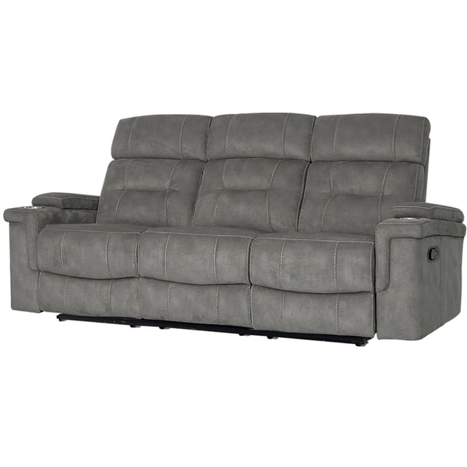 Parker House Diesel Manual Grey Reclining Sofa PKH-MDIE832-CGR