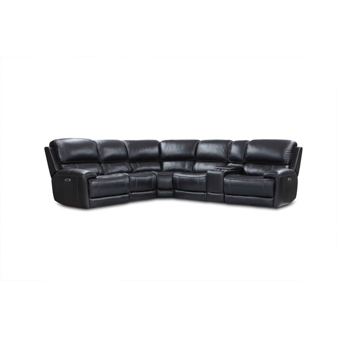 Parker House Empire Black 6pc Modular Power Reclining Sectional PKH-MEMP-PACKA-H-VBY