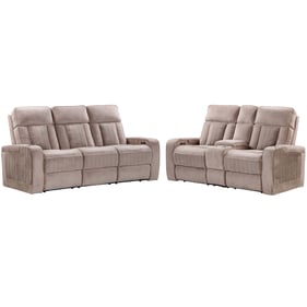 Parker House Equinox Tan Power Reclining 2pc Living Room Set