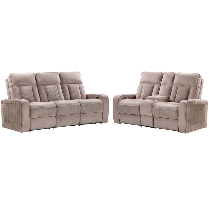 Parker House Equinox Tan Power Reclining 2pc Living Room Set PKH-MEQU-42PH-MURM