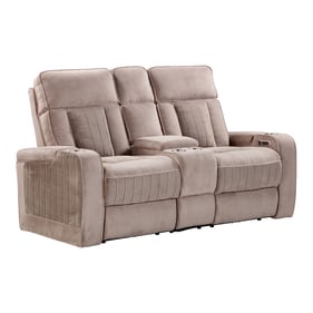 Parker House Equinox Tan Power Console Loveseat