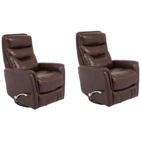 Parker House Gemini Brown Swivel Glider Recliner