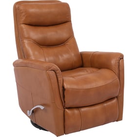 Parker House Gemini Light Brown Leather Swivel Glider Recliner