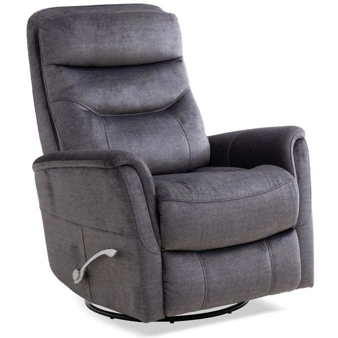 Parker House Gemini Dark Grey Fabric Swivel Glider Recliner PKH-MGEM812GS-CCH