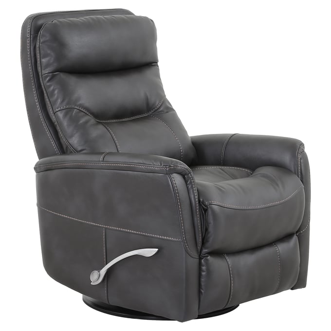 Parker House Gemini Dark Grey Swivel Glider Recliner PKH-MGEM812GS-FLI