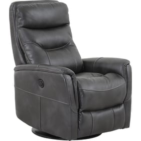 Parker House Gemini Dark Grey Power Swivel Glider Recliner