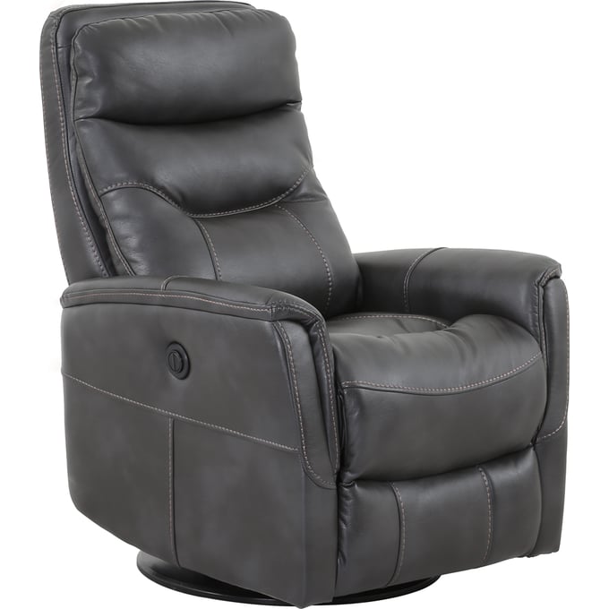 Parker House Gemini Dark Grey Power Swivel Glider Recliner PKH-MGEM812GSPB-FLI