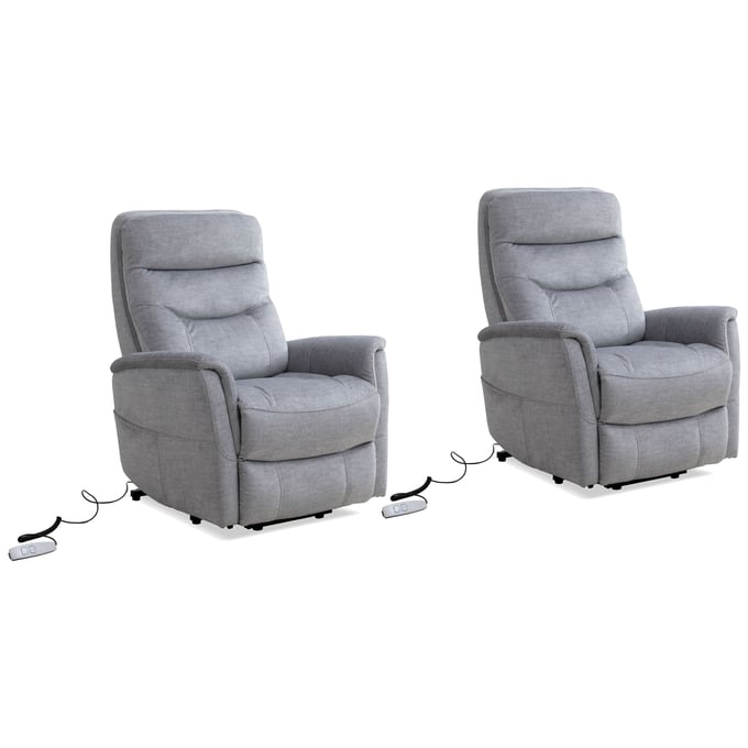 Parker House Gemini Grey Power Lift Recliner with Articulating Headrest PKH-MGEM812LIFT-2-CSI