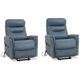 Parker House Gemini Blue Power Lift Recliner with Articulating Headrest