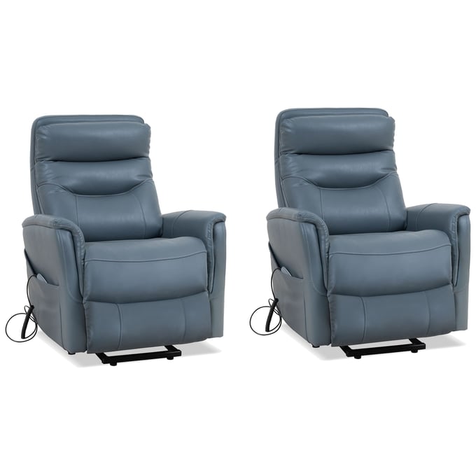 Parker House Gemini Blue Power Lift Recliner with Articulating Headrest PKH-MGEM812LIFT-2-SFAZ