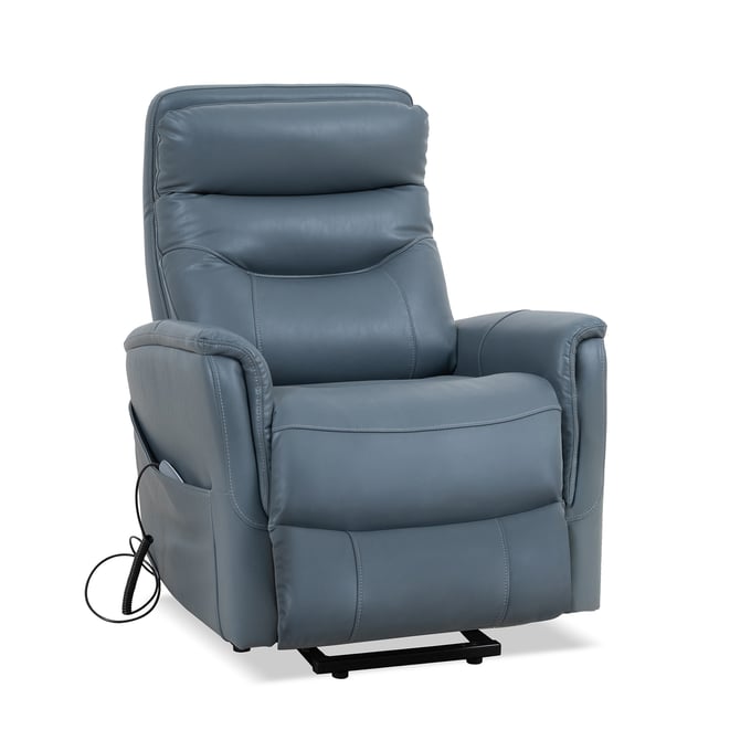 Parker House Gemini Blue Lift Recliner with Articulating Headrest PKH-MGEM812LIFT-SFAZ