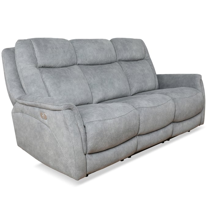 Parker House Linus Grey Zero Gravity Power Reclining Sofa PKH-MLIN832PHZ-HGY