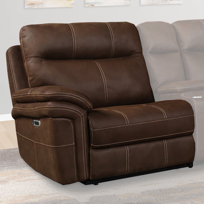 Parker House Mason Brown Power Left Arm Facing Recliner PKH-MMA811LPH-DK