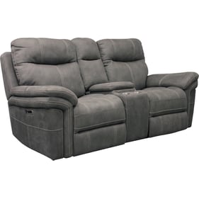 Parker House Mason Carbon Power Reclining Console Loveseat