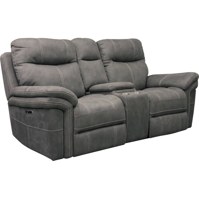 Parker House Mason Carbon Power Reclining Console Loveseat PKH-MMA822CPH-CRB