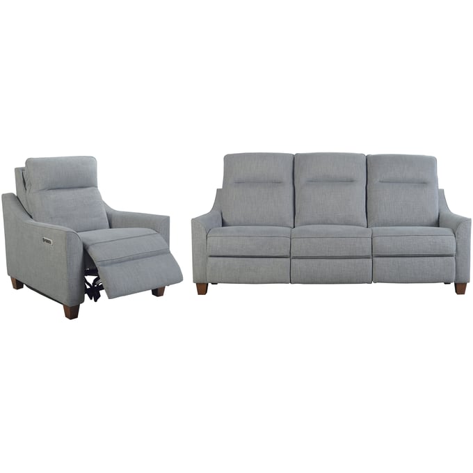 Parker House Madison Light Blue Power Reclining Sofa and Recliner PKH-MMAD-31PH-P25-PMA