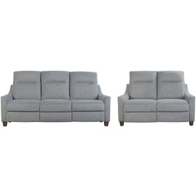 Parker House Madison Light Blue Power Reclining 2pc Living Room Set