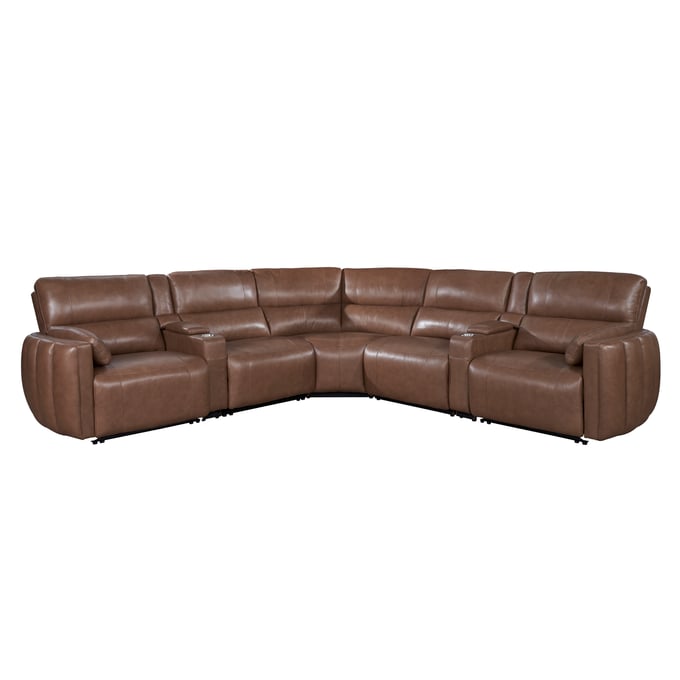 Parker House Modesto Sable 7pc Modular Power Reclining Sectional PKH-MMOD-PACKT7-H-SABL