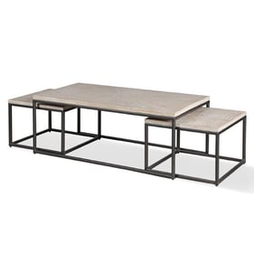 Parker House Crossings Monaco Beige Rectangular Nesting Cocktail Table