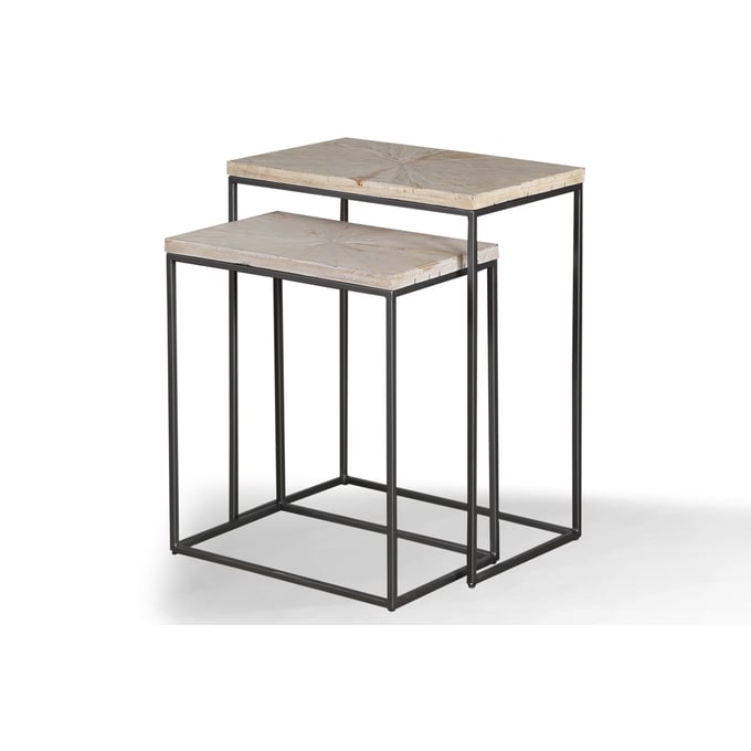 Parker House Crossings Monaco Beige Chairside Nesting Table PKH-MON06