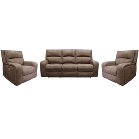 Parker House Polaris Brown Power Reclining Sofa and Two Recliners