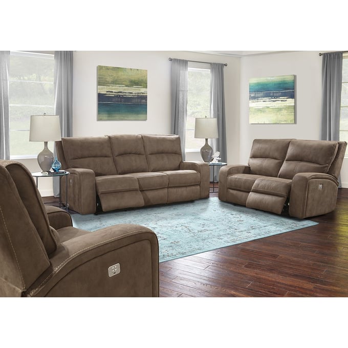 Parker House Polaris Brown 3pc Living Room Set PKH-MPOL-321PH-KA