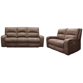 Parker House Polaris Brown Power Reclining 2pc Living Room Set